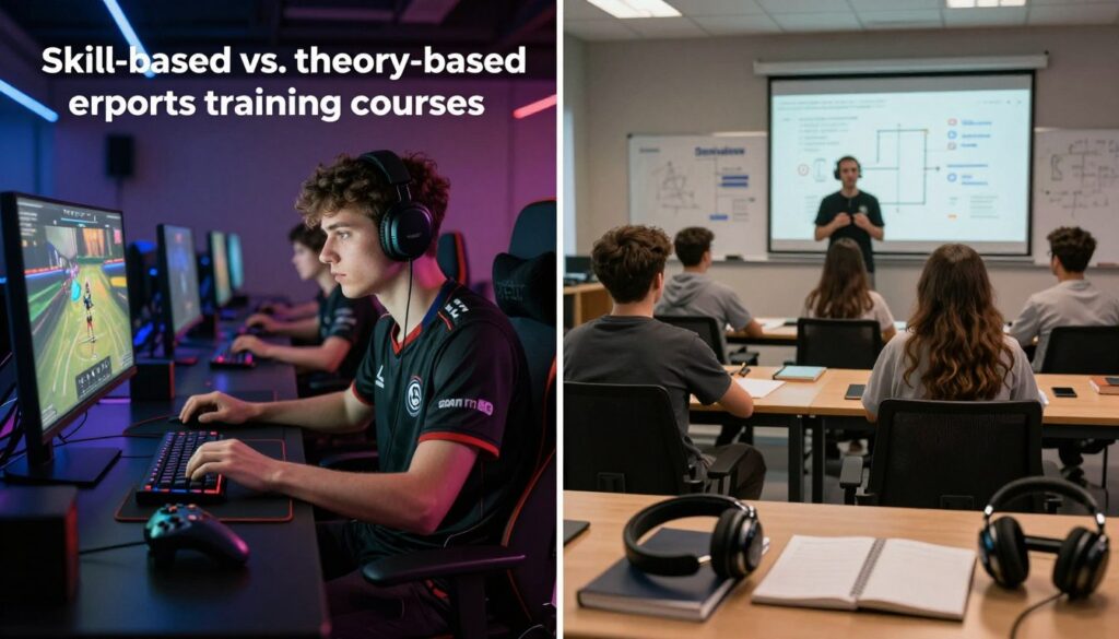 Skill-based vs. theory-based esports training courses Skill-based vs. theory-based esports training courses