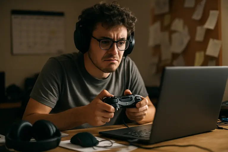 Home router beside a television and game controller